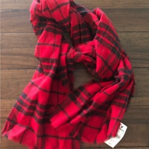 NWT! Express Red Plaid Scarf